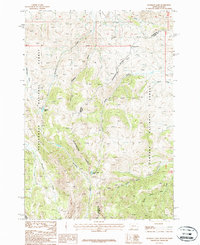 Deadman Lake 1987 topographic map thumbnail