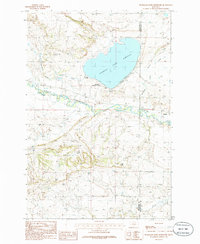 Deadmans Basin Reservoir 1986 topographic map thumbnail