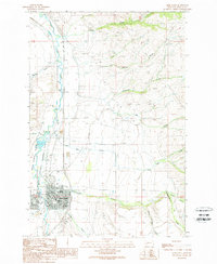 Deer Lodge 1989 topographic map thumbnail