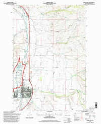 Deer Lodge 1996 topographic map thumbnail