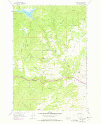 Delmoe Lake 1963 topographic map thumbnail