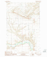 Dent Bridge NE 1987 topographic map thumbnail