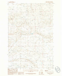Devils Pocket 1986 topographic map preview