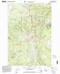 Dickie Peak 1997 topographic map thumbnail