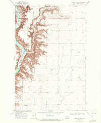 Discovery Butte 1969 topographic map thumbnail