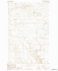 Down Reservoir SW 1984 topographic map thumbnail