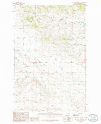 Dry Blood Creek West 1986 topographic map thumbnail