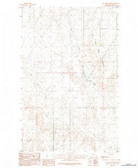 Dry Fork Creek 1984 topographic map thumbnail