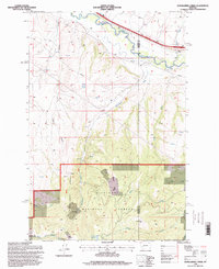 Dunkleberg Creek 1996 topographic map thumbnail