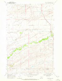 Dupuyer West 1968 topographic map thumbnail