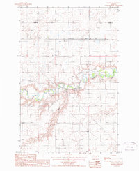 Dutton NE 1987 topographic map thumbnail