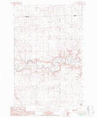 Dutton NW 1987 topographic map thumbnail