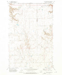 Eagle Buttes SW 1972 topographic map thumbnail