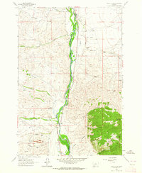 Earls Gulch 1961 topographic map thumbnail