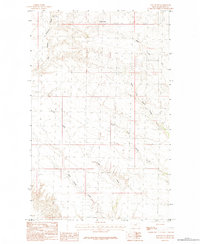 East Butte 1984 topographic map thumbnail