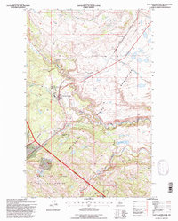 East Glacier Park 1995 topographic map thumbnail