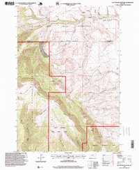 East Pryor Mountain 1996 topographic map thumbnail