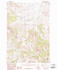 Eighteenmile Peak 1987 topographic map thumbnail