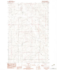 Elm Coulee 1983 topographic map thumbnail