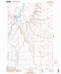 Ennis 1988 topographic map thumbnail