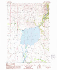 Ennis Lake 1988 topographic map thumbnail