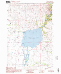 Ennis Lake 1988 topographic map thumbnail