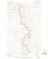 Ethridge NW 1966 topographic map thumbnail