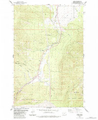 Evaro 1984 topographic map thumbnail