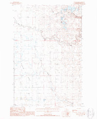 Eyraud Lakes 1987 topographic map preview