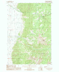 Fan Mountain 1988 topographic map thumbnail