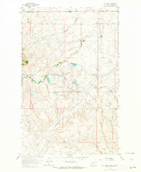 Fey Lakes 1962 topographic map thumbnail