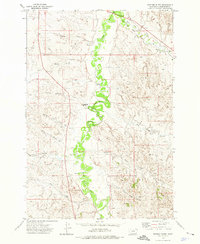 Fighting Butte 1973 topographic map thumbnail