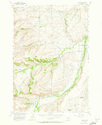 Fishtail 1956 topographic map thumbnail
