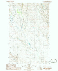 Fivemile Coulee East 1986 topographic map thumbnail