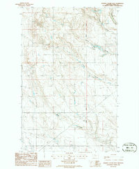 Fivemile Coulee West 1986 topographic map thumbnail