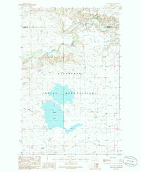 Flag Butte 1985 topographic map thumbnail