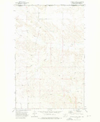 Flaherty Coulee 1973 topographic map thumbnail