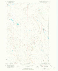 Flat Bottom Coulee NW 1969 topographic map thumbnail