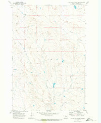 Flat Bottom Coulee SW 1969 topographic map thumbnail