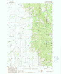 Flathead Pass 1987 topographic map thumbnail