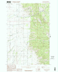 Flathead Pass 1987 topographic map thumbnail