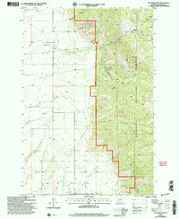 Flathead Pass 2000 topographic map thumbnail