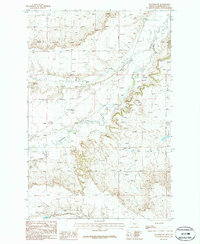 Flatwillow 1986 topographic map thumbnail