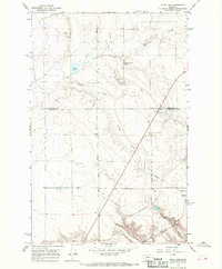 Flick Lake 1965 topographic map thumbnail