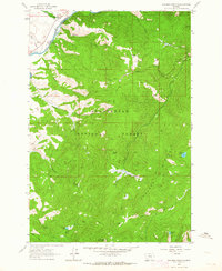 Foolhen Mountain 1962 topographic map thumbnail