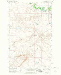 Fort Belknap Agency 1964 topographic map thumbnail