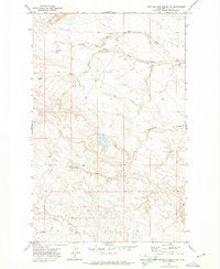 Fort Belknap Agency SE 1971 topographic map thumbnail