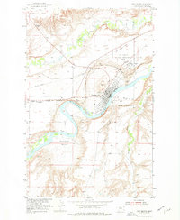 Fort Benton 1954 topographic map thumbnail