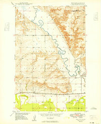 Fort Kipp 1949 topographic map thumbnail