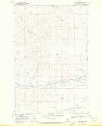 Fort Piegan 1968 topographic map thumbnail